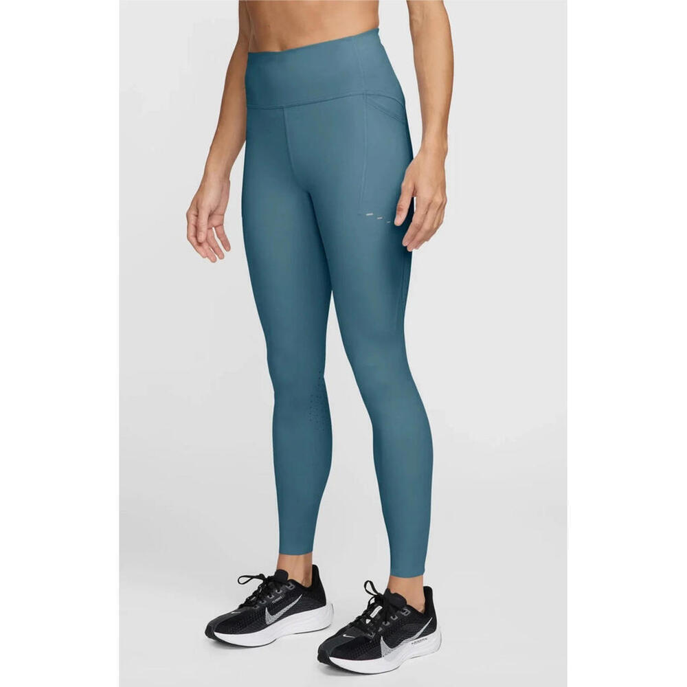 $90 Nike Swift Women High-Waisted 7/8 Running Leggings XXL Smokey Blue HJ2252